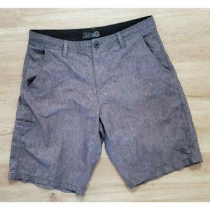 Da Hui Mens Hybrid Collection Gray Shorts 32
